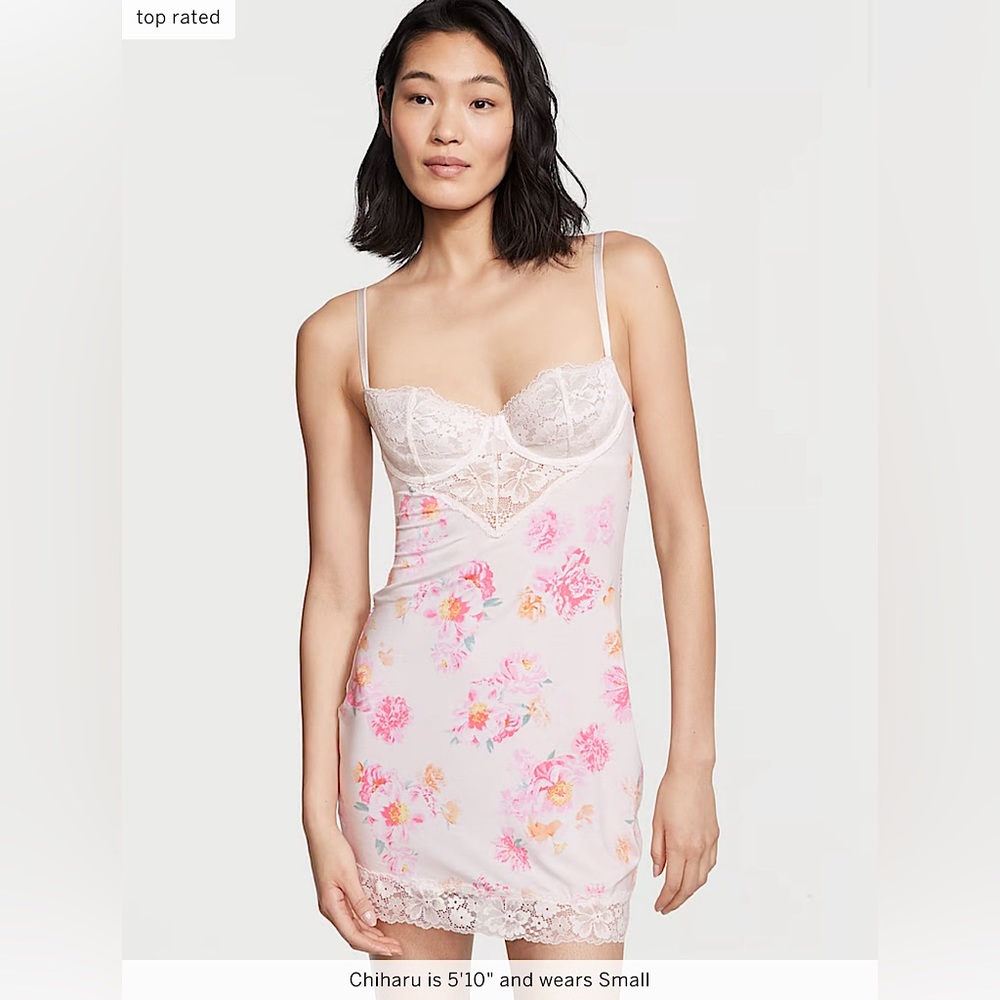 VICTORIA'S SECRET Modal & Lace Mini Slip